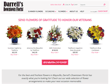 Tablet Screenshot of darrellsdowntownflorist.com